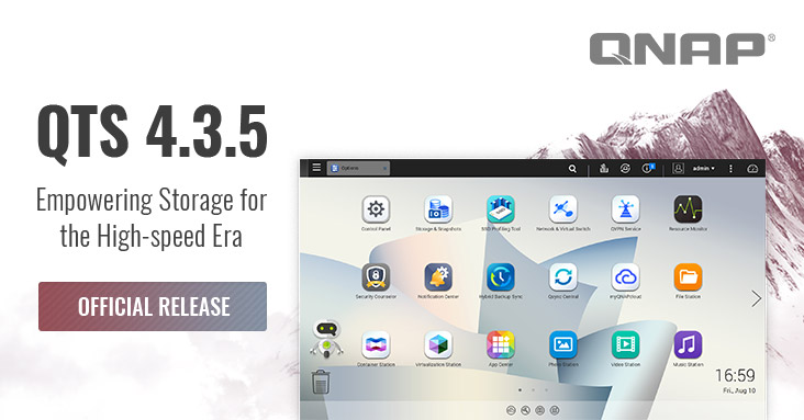 Lancement officiel de QNAP QTS 4.3.5 ! Boostez votre NAS QNAP avec la Surprovision supplémentaire en SSD et le nouveau Réseau et commutateur virtuel